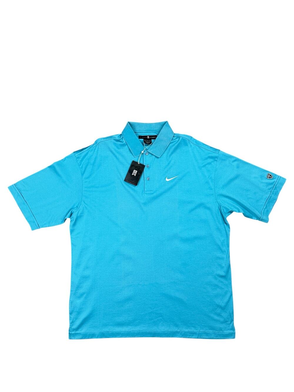 Nike Tiger Woods Vintage Deadstock 2002 Golf Polo Clear Water Blue NWT — Size XL